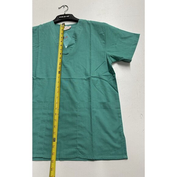 Expo V Neck women size small nurse medical uniform pants and top green - Picture 5 of 11